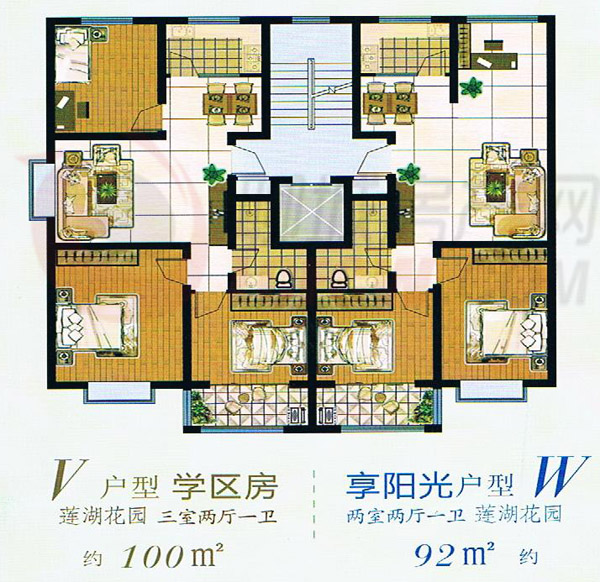 莲湖花园户型图_聊城房产网
