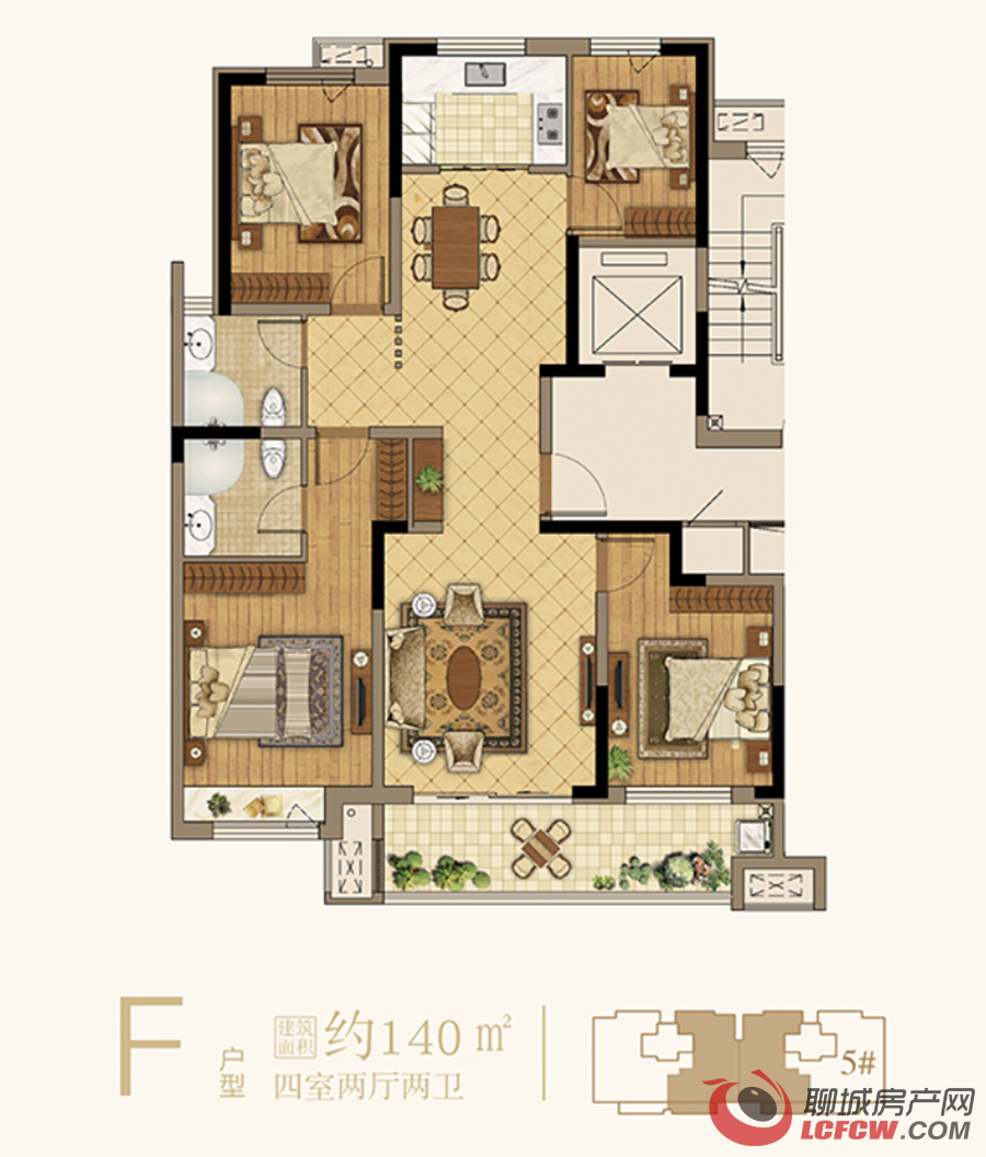 纯新盘星光·珺园首批户型图公布 面积区间140-200㎡