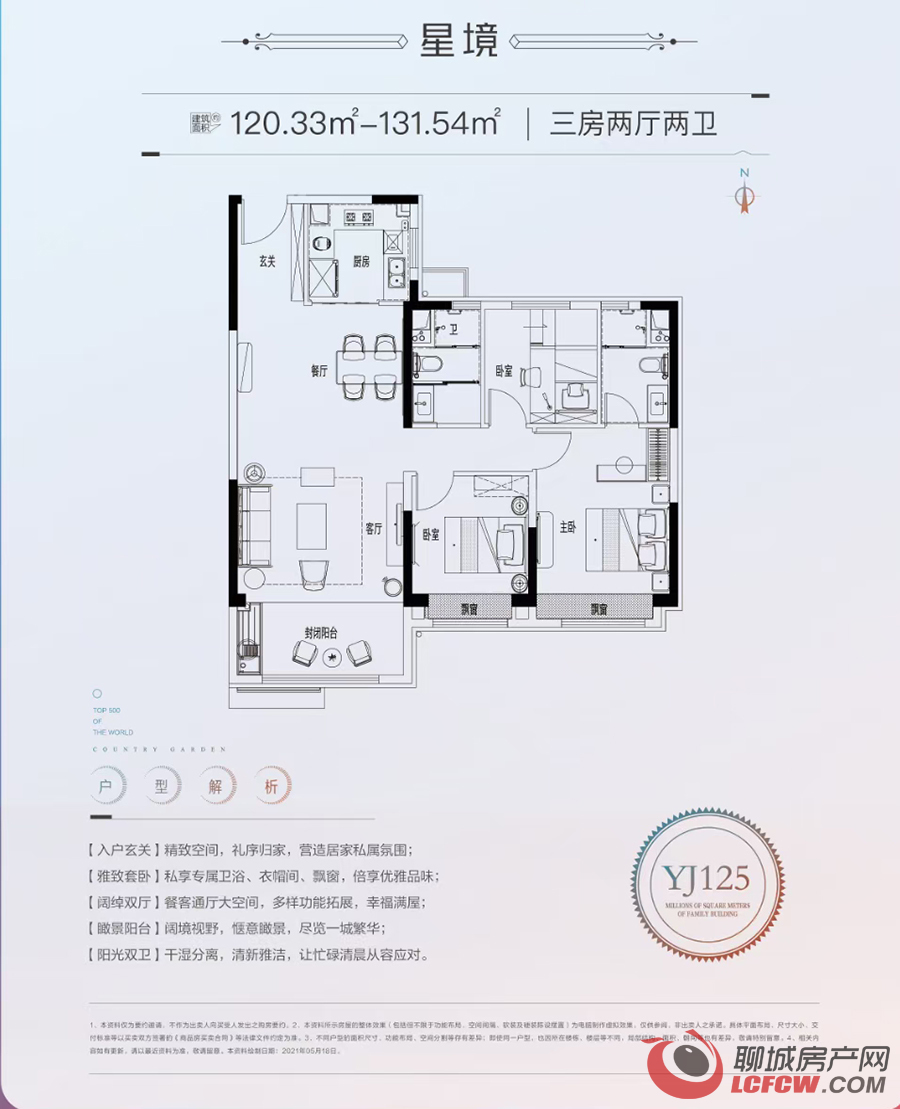 聊城房产网 聊城新房 东昌府区楼盘 碧桂园·星汇查看原图 yj125户型