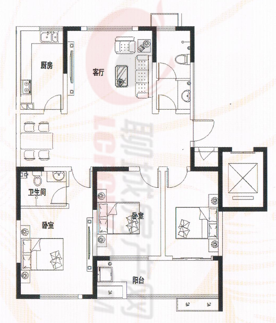 孟達·國際新城戶型圖_聊城房產網