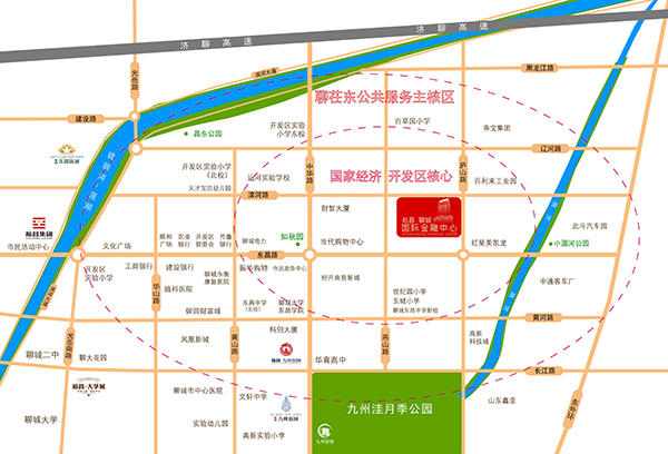 裕昌·聊城国际金融中心交通图