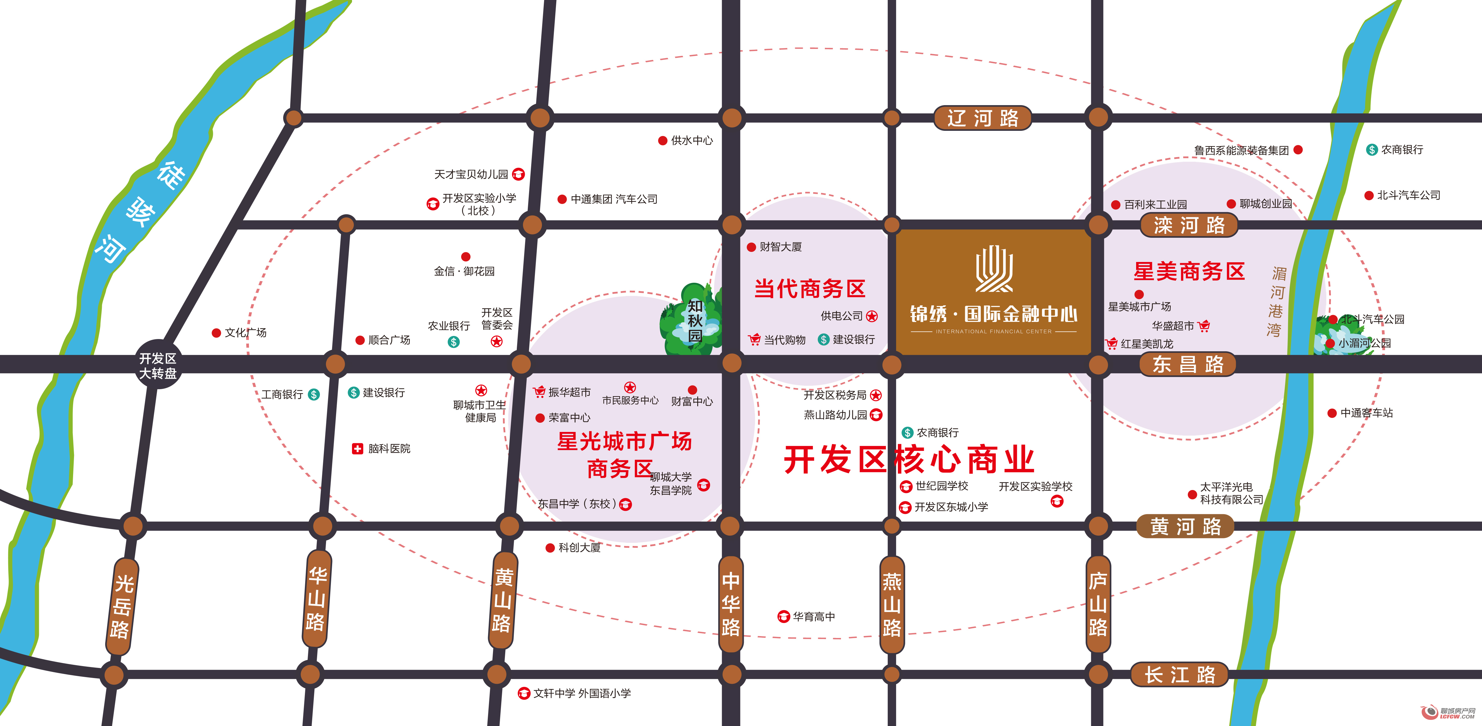 锦绣·聊城国际金融中心交通图