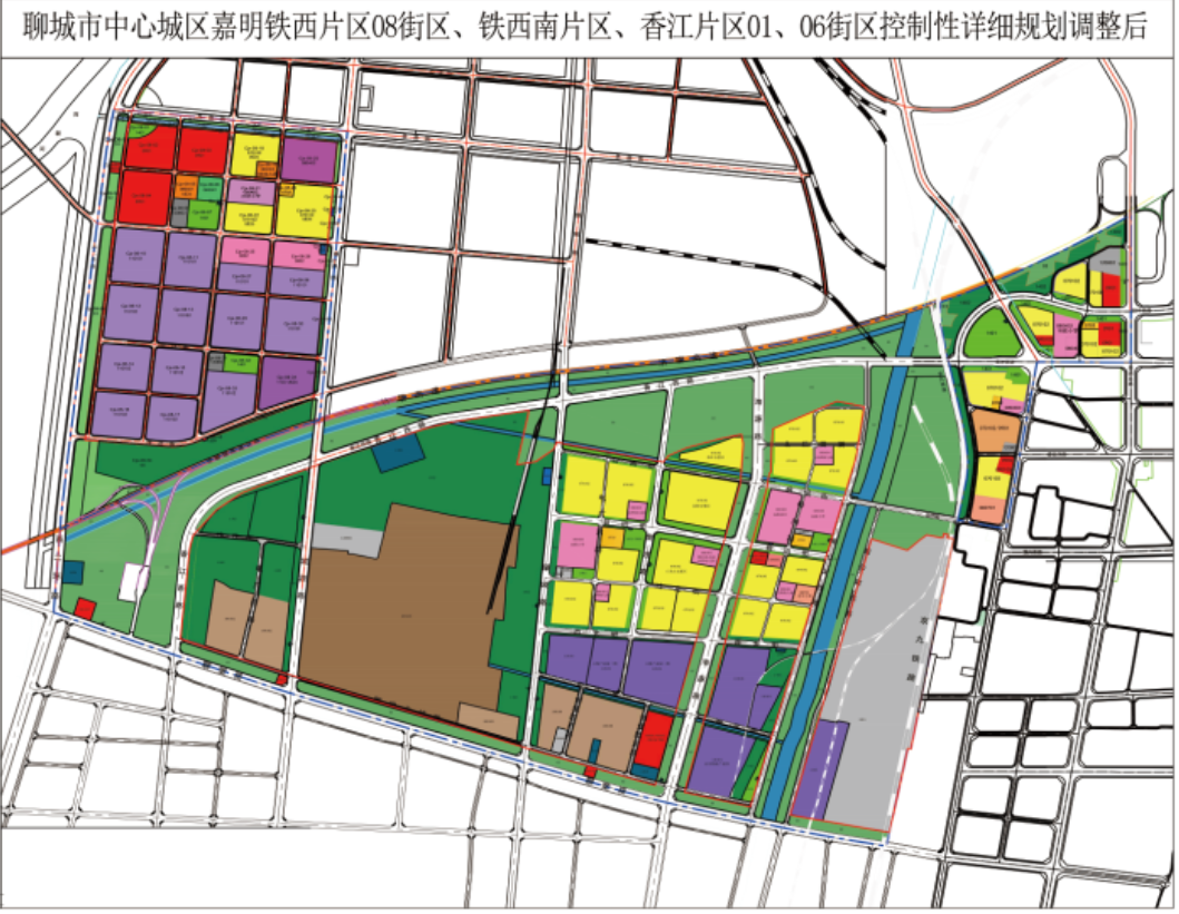 聊城铁西片区规划图片